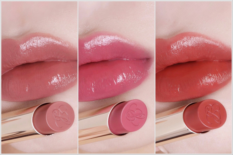 Estée Lauder雅詩蘭黛 白金級鑽光工藝精萃唇膏左起＃378,#240,#580/3000元（圖/品牌提供)