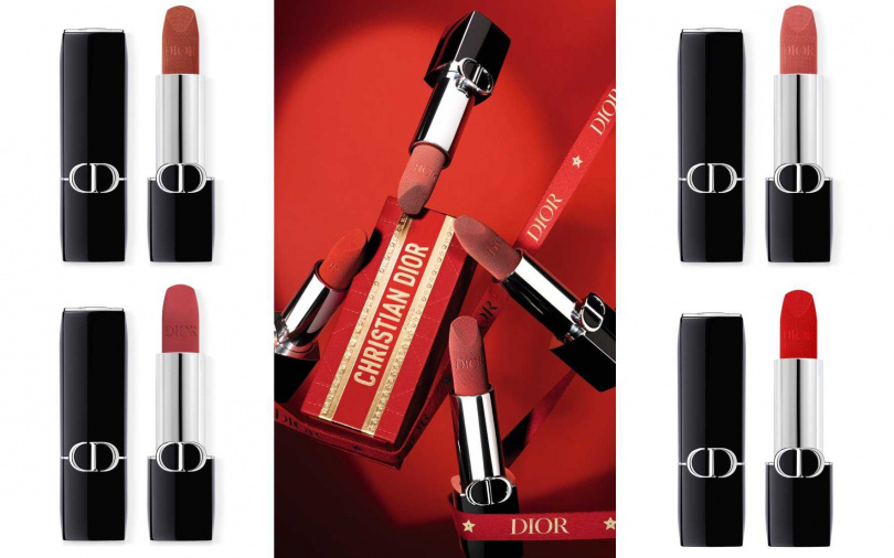 迪奧藍星唇膏幸運星願珍藏版#188、#720、#772、#999各3.5g／1,600元（圖／品牌提供）