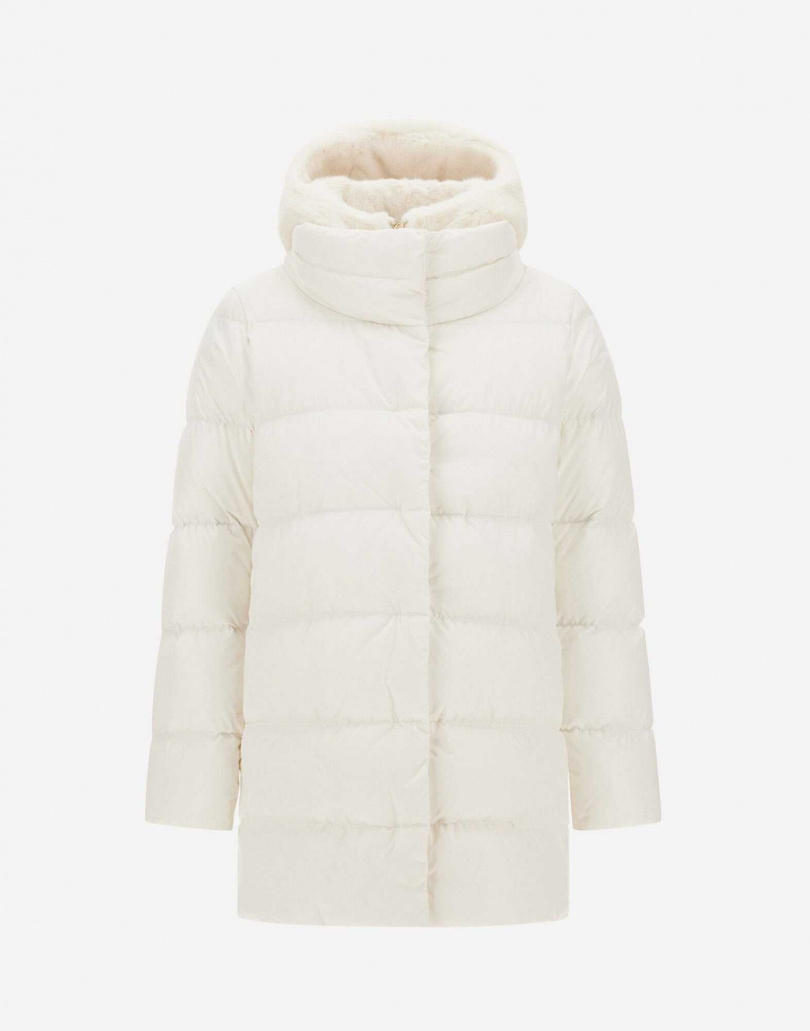 HERNO女仕生態皮草羽絨大衣／價格店洽（圖／品牌提供）