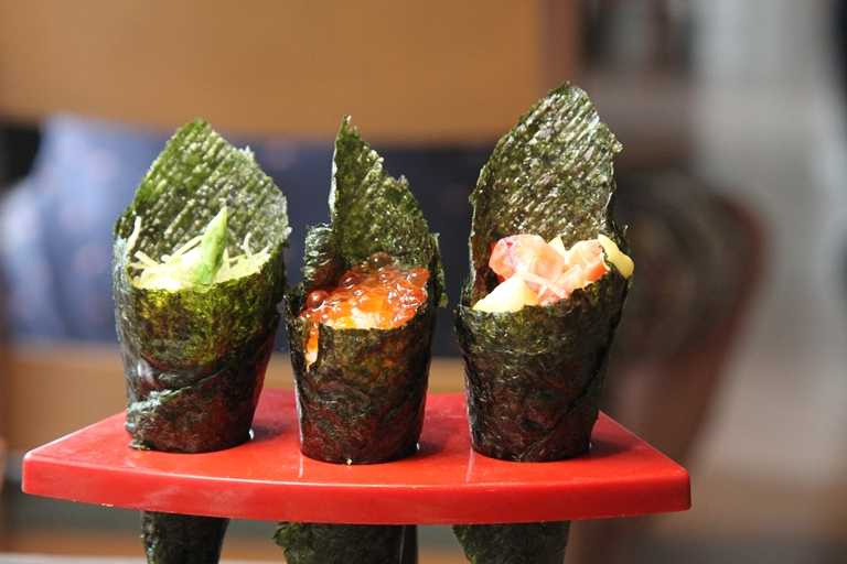 多品項的手捲選擇也是「欣葉日本料理」的一大特色。