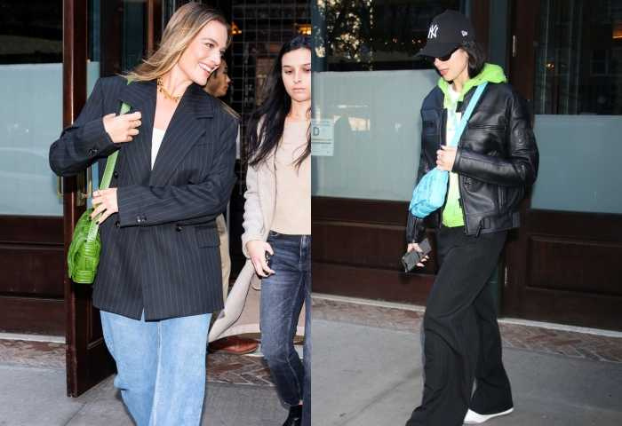 好萊塢女星Margot Robbie和Dua Lipa都被拍到背著foulard Cassette肩背包上街去。（圖／品牌提供）