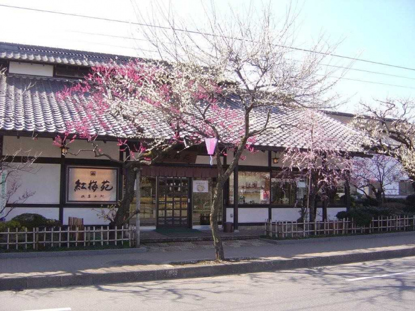 坐落於青梅市吉野梅鄉的紅梅苑，使用自家梅園的梅子來製作多種口味清爽的梅子和菓子。（照片來源：Ⓒ紅梅苑）