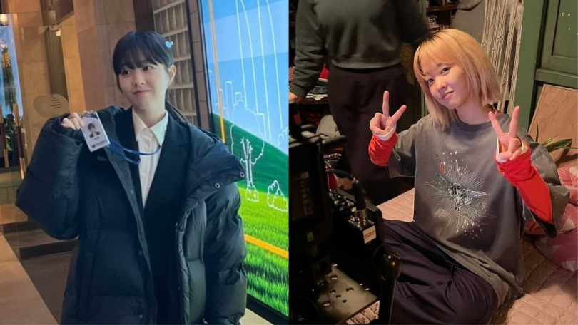 為了區別雙胞胎角色,朴寶英在導演的建議下嘗試了漂髮。(圖/取自朴寶英IG)