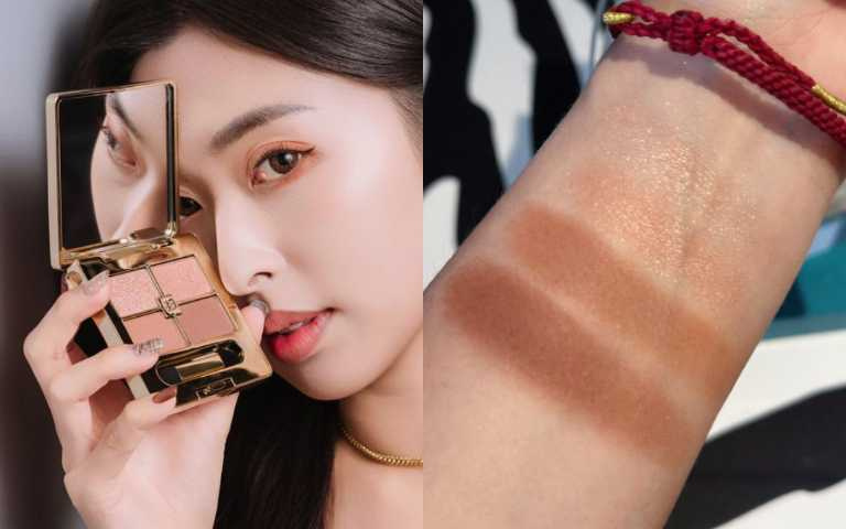 Sisley 植物光燦高訂四色眼影 晨曦玫瑰7.2g／3,950元（圖／品牌提供、廖怡婷 攝）