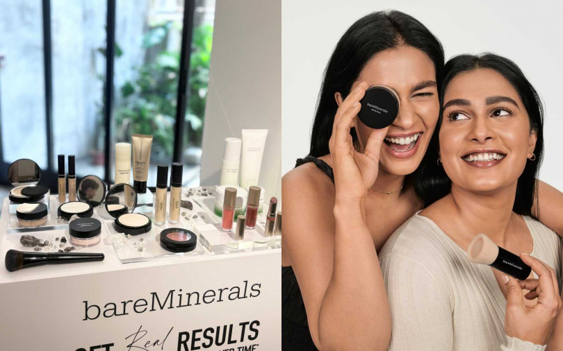 為台灣Clean Beauty純淨養膚彩妝保養再添新選擇的「bareMinerals」，目前在MOMO有設立官方專屬賣場。（圖／吳雅鈴攝、品牌提供）