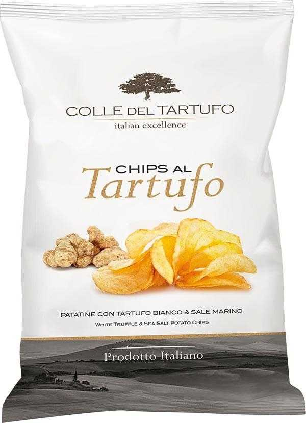 每一口都充滿奢華感的義大利「Colle del Tartufo 白松露洋芋片」原價280元，2包特價420元