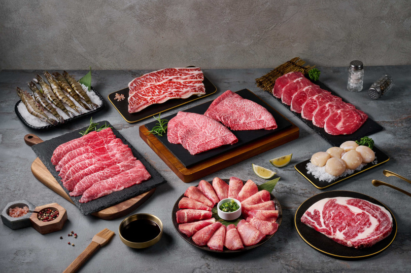 「王品嚴選–豪華日本A5和牛海鮮燒烤宴」選用日本鹿兒島A5黑毛和牛。