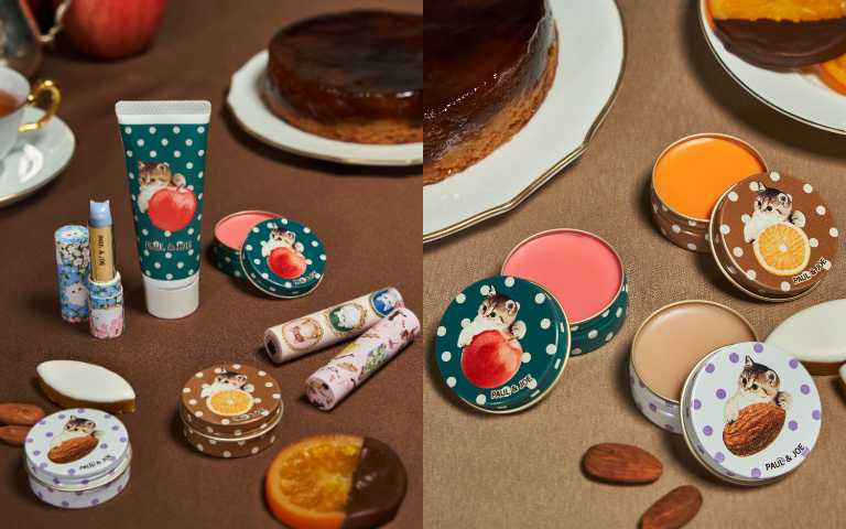 PAUL & JOE 甜點貓咪限量護唇膏 20g 3款／620元（圖／品牌提供）