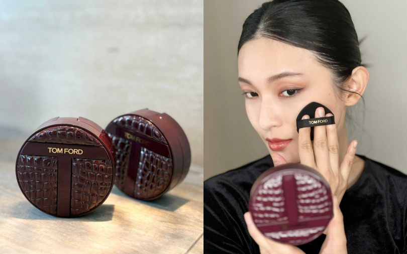 TOM FORD情慾無花果限定版氣墊粉盒／1,250元(需搭配粉蕊購買)（圖／吳雅鈴攝）