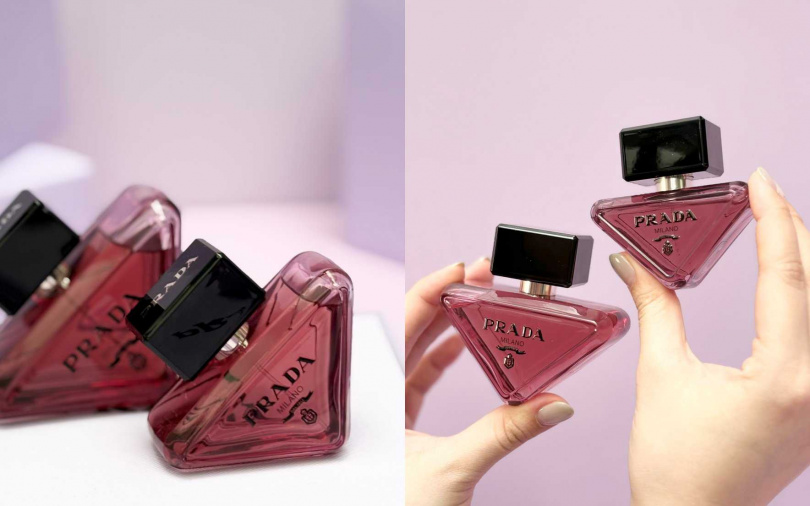 PRADA唯我莫測魅甜果境淡香精30ml／3,600元、50ml／4,750元（圖／吳雅鈴攝）