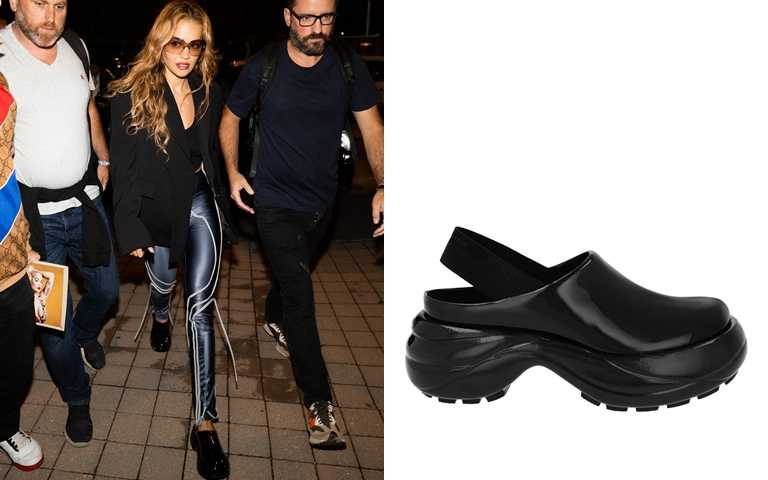 Rita Ora穿的CHARLES&KEITH Roony漆皮厚底鞋／2,490元（圖／品牌提供）