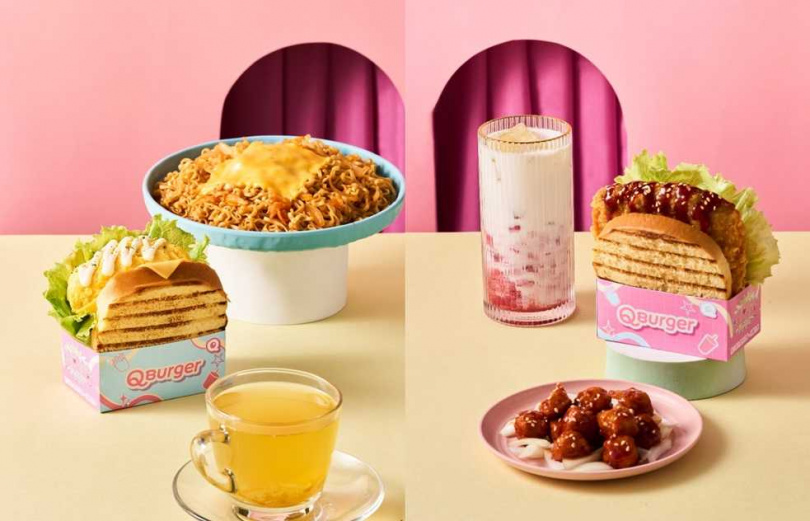 Q Burger世界風味賞「韓國站」推出多款以韓國美食為靈感的早午餐,會員消費還可抽首爾雙人滑雪行。(圖/Q Burger提供)