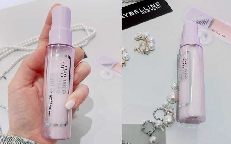 Maybelline超持久極細雙效定妝噴霧 #搖搖定妝膠 55ml/499元(圖/品牌提供、黃筱婷攝)