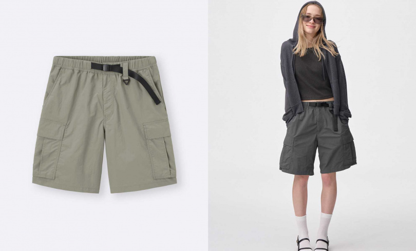 GU尼龍工作及膝短褲／590元（圖／品牌提供）