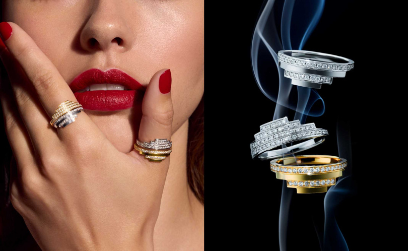 AHKAH chandelier layered 戒指/61,700元-74,000元(圖/品牌提供)