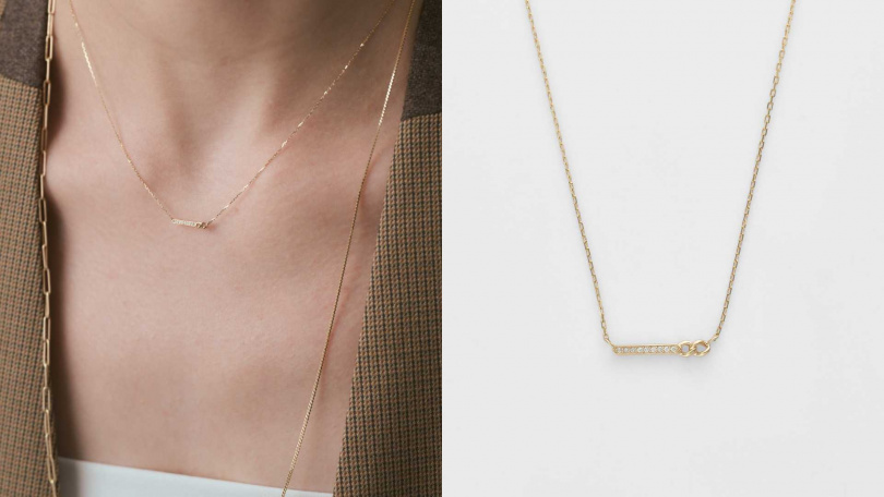 agete 無限光芒鑽石項鍊 /15,700元(圖/品牌提供)