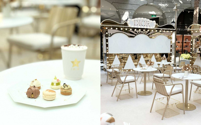 於快閃店消費滿額即能到「奇幻星願咖啡廳」享用美味甜點。(圖/吳雅鈴攝)