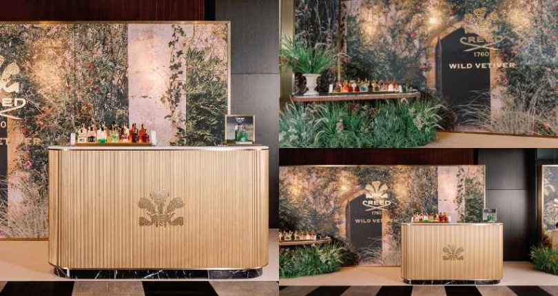以五感交織的方式勾勒出品牌一貫的匠心美學,同時呼應 CREED 經典瓶身的金屬語彙。(圖/品牌提供)
