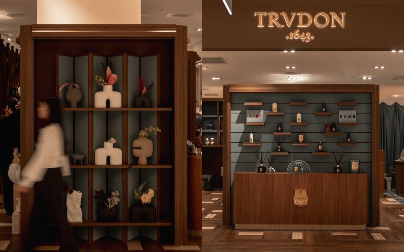 TRUDON這間位於台中漢神洲際的旗艦店，也是品牌台中首間獨立門市，是一處結合香氣、花藝與生活風格的香氛空間。（圖／品牌提供）