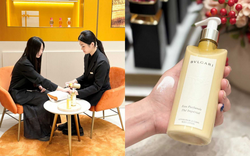 現場試香完別忘了好好享受「尊榮護手體驗」放鬆一下。（圖／吳雅鈴攝）