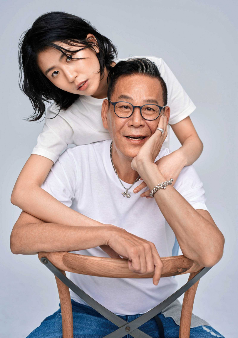女兒陳璇入行後,龍劭華對於父女倆一起在演藝圈努力感到很開心。(圖/寶麗來娛樂提供)
