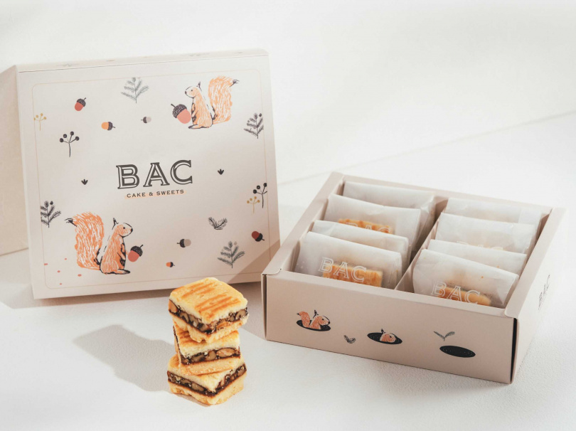 迎接新年，精品甜點品牌 BAC 推出「疊疊酥禮盒」。(圖/BAC提供）