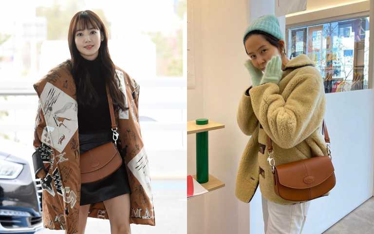 C Bag半月包受到許多韓國藝人喜歡，朴敏英外、金娜英都揹它展演時尚！TOD'S C BAG 半月包焦糖色／72,300元(圖／品牌提供)