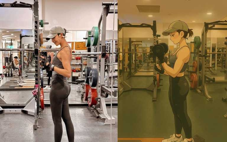 隋棠也跟上潮流，玩起chatgpt吉卜力動畫版。（圖／隋棠 ig）