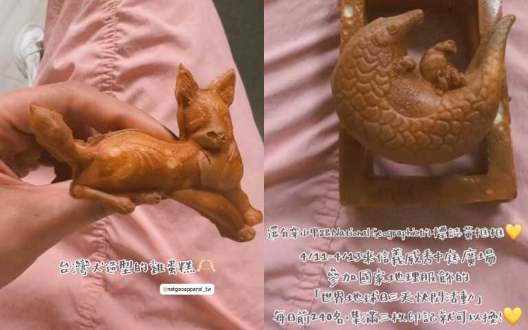 隋棠參加《國家地理服飾》於台北信義威秀廣場推出為期三天的戶外快閃活動——「世界地球日・環保探索計劃」，po出自己在現場完成任務獲得超可愛世界地球日限定雞蛋糕一份。（圖／隋棠 ig）