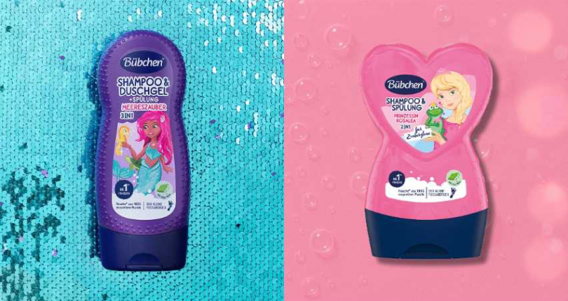 貝臣 美人魚洗護髮沐浴乳 230ml／250元、貝臣 羅莎莉公主洗潤髮露230ml／250元（圖／品牌提供）