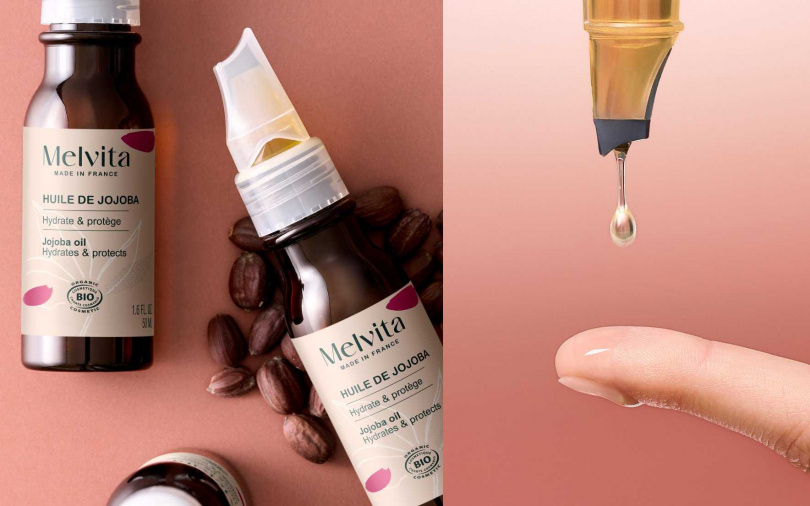 Melvita的人氣植物油系列新包裝是通過嚴謹安全穩定測試的食品等級鎖鮮塑膠瓶，輕巧、耐用、可回收，加上專利智慧筆尖滴管設計，可精準控制每一滴用量，更能一手掌握輕鬆上手。（圖／品牌提供）