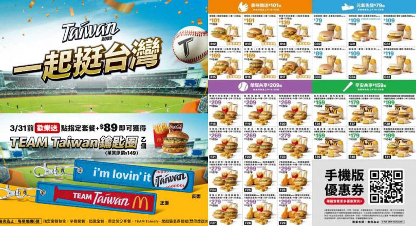 麥當勞「一起挺優惠券」現省2538元。（圖／取自官網、品牌提供）