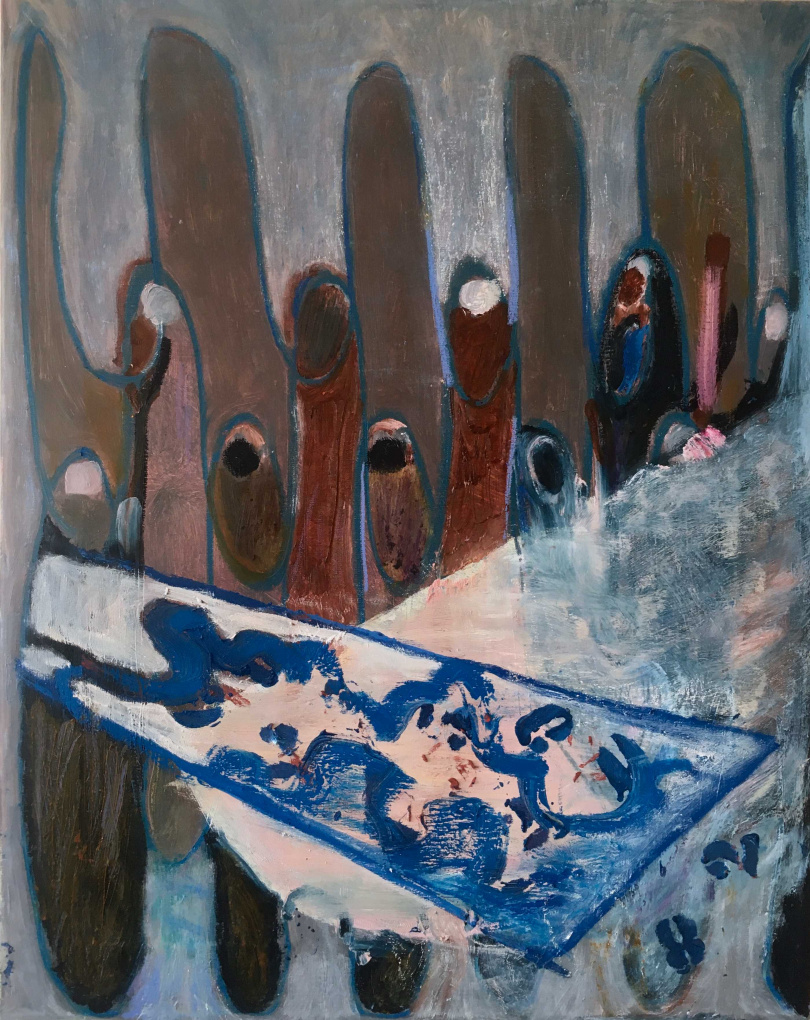 The table captures＿50x40 cm＿2021＿oil on canvas