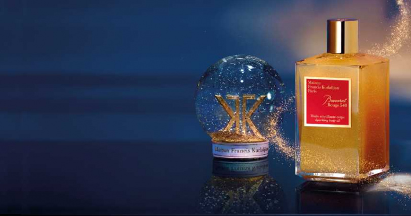 Maison Francis Kurkdjian Baccarat Rouge 540水晶之焰閃亮身體油200ml/6,000元。（圖／品牌提供）