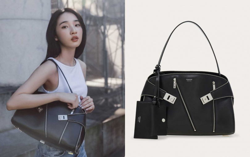 Ferragamo Hug Soft單肩包（圖／李沐IG、品牌提供）