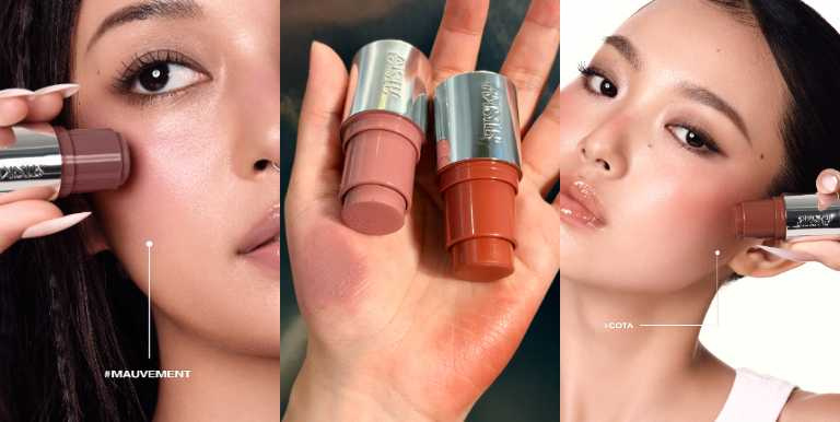 RISKY 微醺柔霧口袋腮紅棒／720元（圖／取自riskybeauty_official IG、廖怡婷 攝）