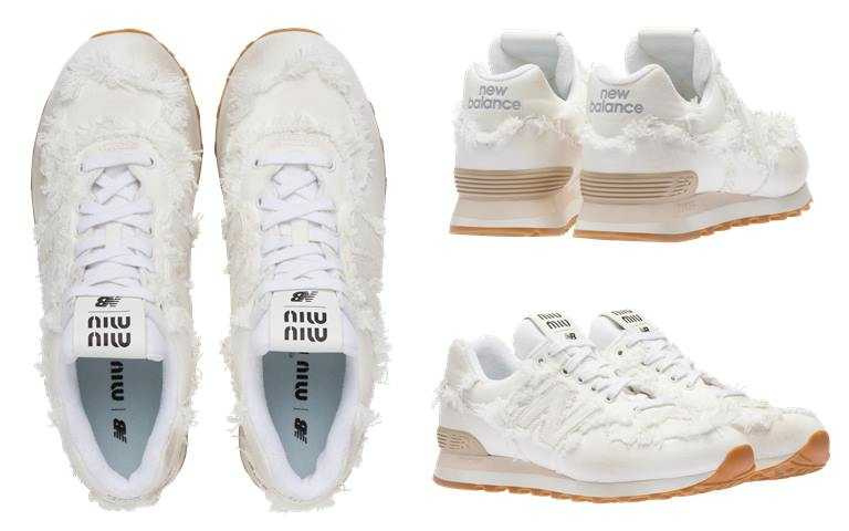 MIUMIU New Balance x Miu Miu聯名系列鞋款／24,500元(圖／品牌提供)