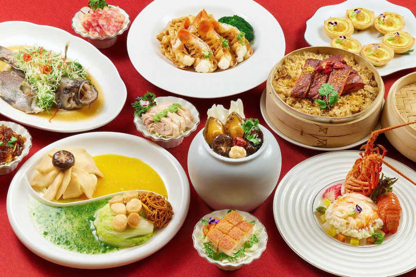 JR東日本大飯店台北年菜推出適合6人小家庭的「七福迎春闔家歡年菜組」，早鳥價8,888元，共有七款推薦菜色。