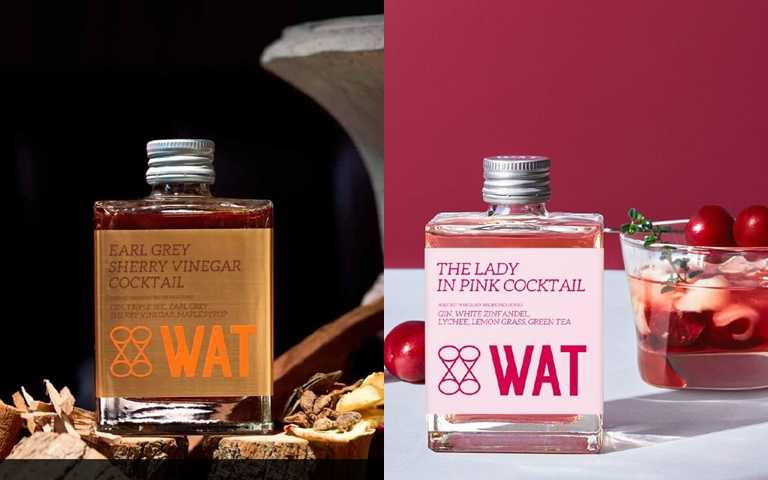 贈送WATcocktail兩入禮盒，禮盒內含伯爵雪莉醋雞尾酒、粉黛荔香雞尾酒。