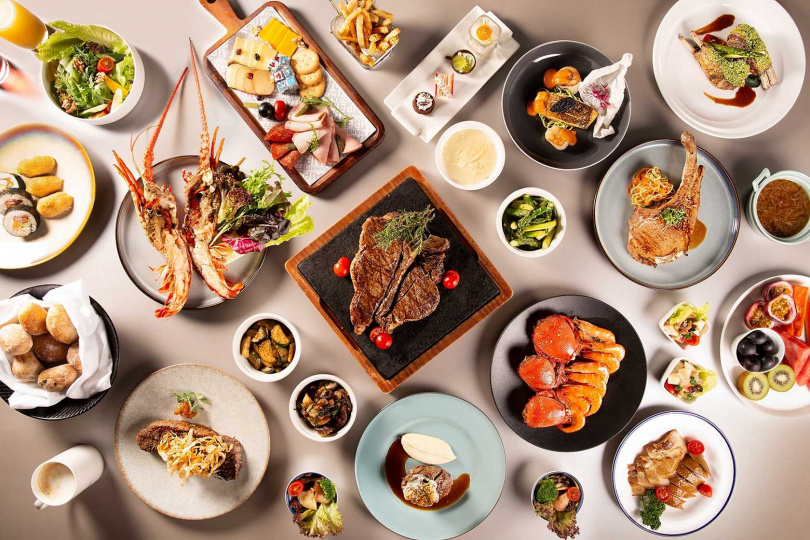 台北萬豪酒店一樓的自助餐廳Garden Kitchen，也針對母親節於5月10日至12日加開晚間餐期。（圖／台北萬豪酒店提供）