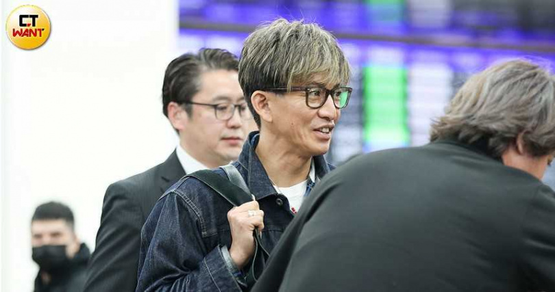木村拓哉預計停留2個晚上,後天離台。(圖/林士傑攝)
