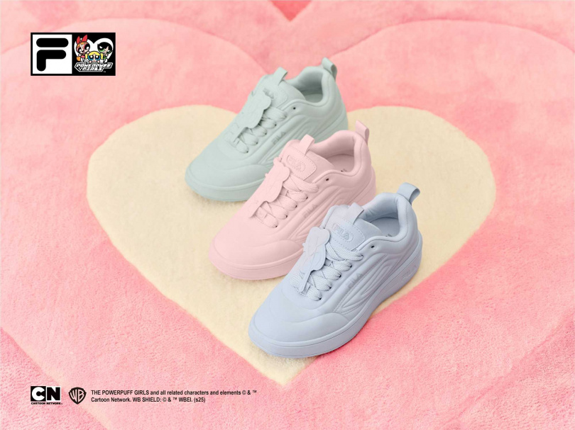 FILA × 飛天小女警SUPER BUBBLE聯名鞋款／2980元（圖／品牌提供）