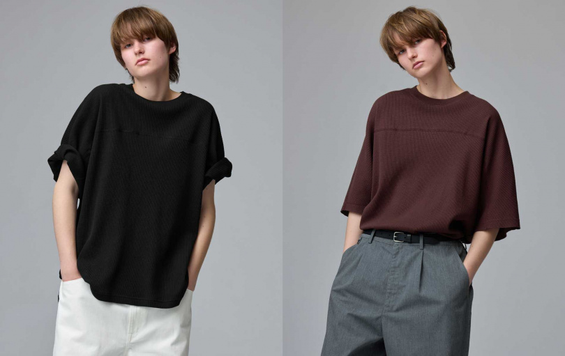 GU DRY華夫格寬版T恤／590元（圖／品牌提供）