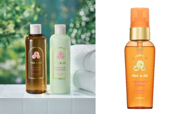 PAUL & JOE凡爾賽花園淨化洗髮露300ml／870元、凡爾賽花園光澤潤髮乳300g／870元、凡爾賽花園賦活護髮油80ml／1,240元。（圖／品牌提供）