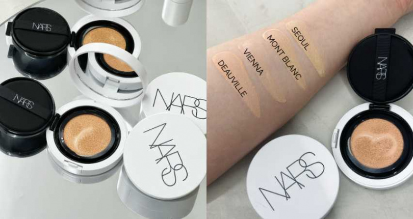 NARS 裸光凝亮水精華氣墊 (蕊) SPF 50+/PA++／1,600元、粉盒／600元（圖／廖怡婷攝）