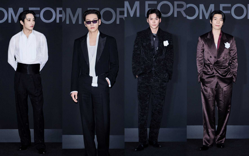 TOM FORD首爾晚宴星光雲集，可以一次看到G-DRAGON、李洙赫、魏嘏雋等名人，這畫面實在太養眼了。（圖／品牌提供）