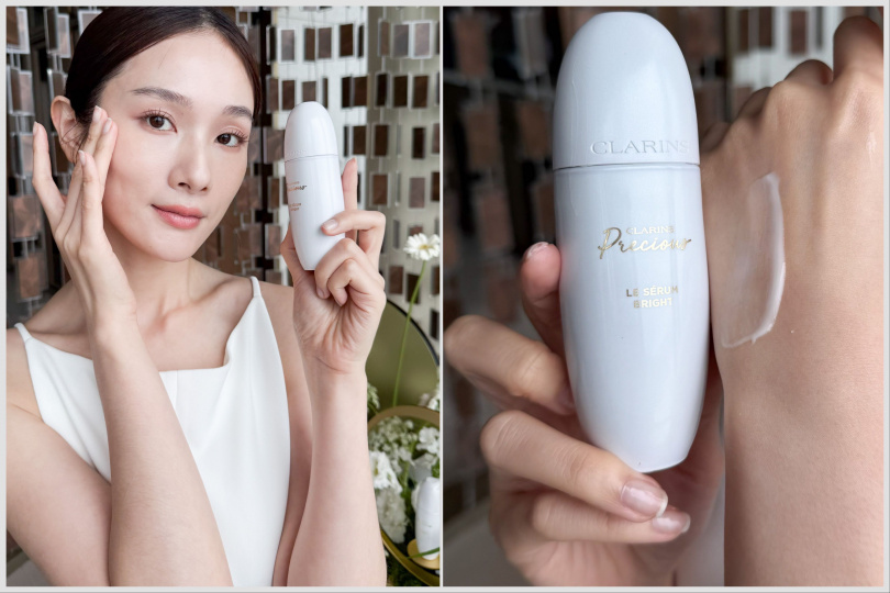 克蘭詩至臻凝時月神花光燦修護精華30ml/14,000元。(圖/tingting攝)