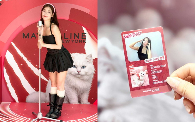 只要於狂猛LIVE舞台拍照,並完成指定貼文步驟,還能免費拍攝「小猛獸後台通行證VIP PASS」獨家證件照拍貼喔。(圖/吳雅鈴攝)