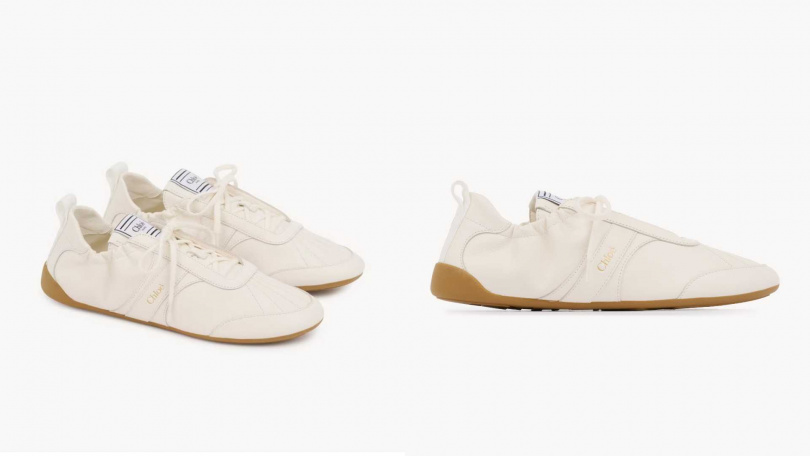 Chloé Kick白色皮革運動鞋/24,800元(圖/品牌提供)