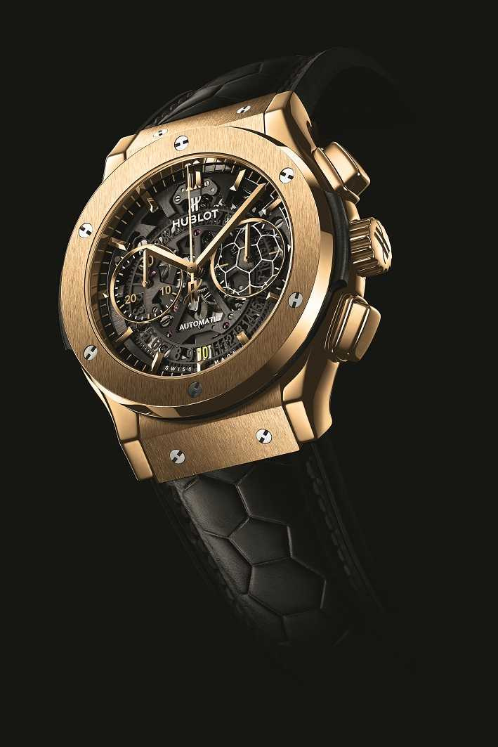 經典融合系列AREO比利限量計時碼錶黃金款 ／限量200枚／1,198,000元（圖／品牌提供）